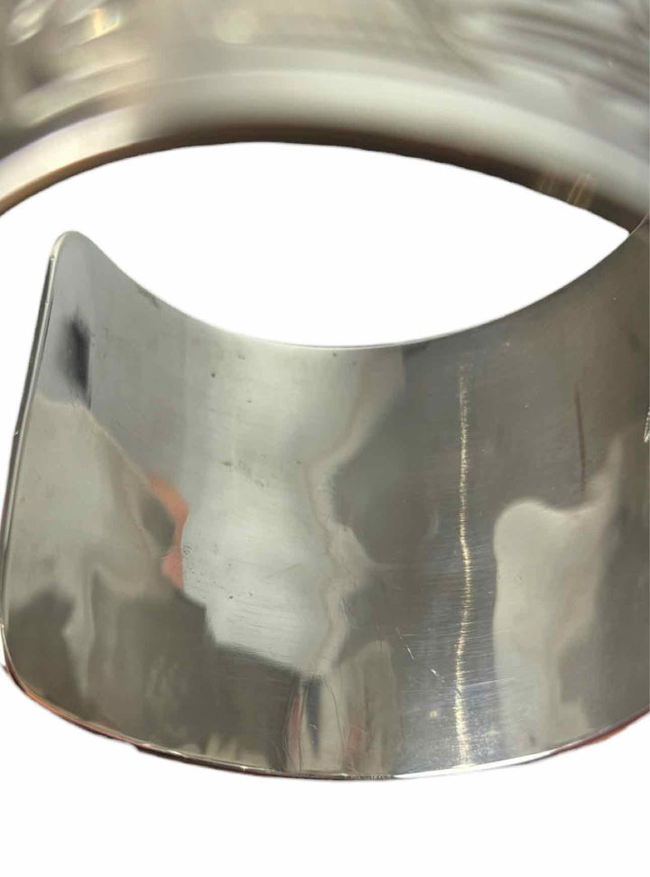 Silver Carved Indigenous Bracelet