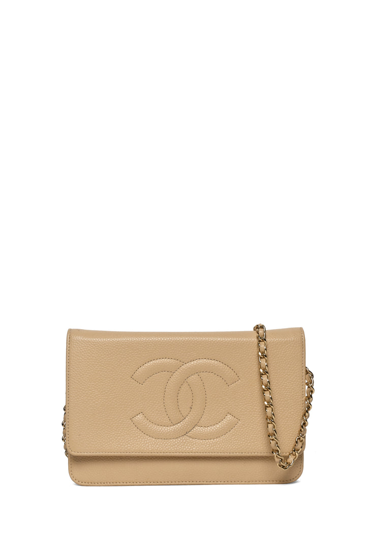 Chanel 2012 Caviar Timeless Wallet on Chain