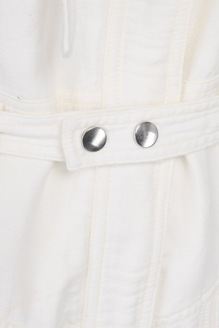 Isabel Marant Size 36 Keisha Belted Cotton & Linen-Blend Jumpsuit