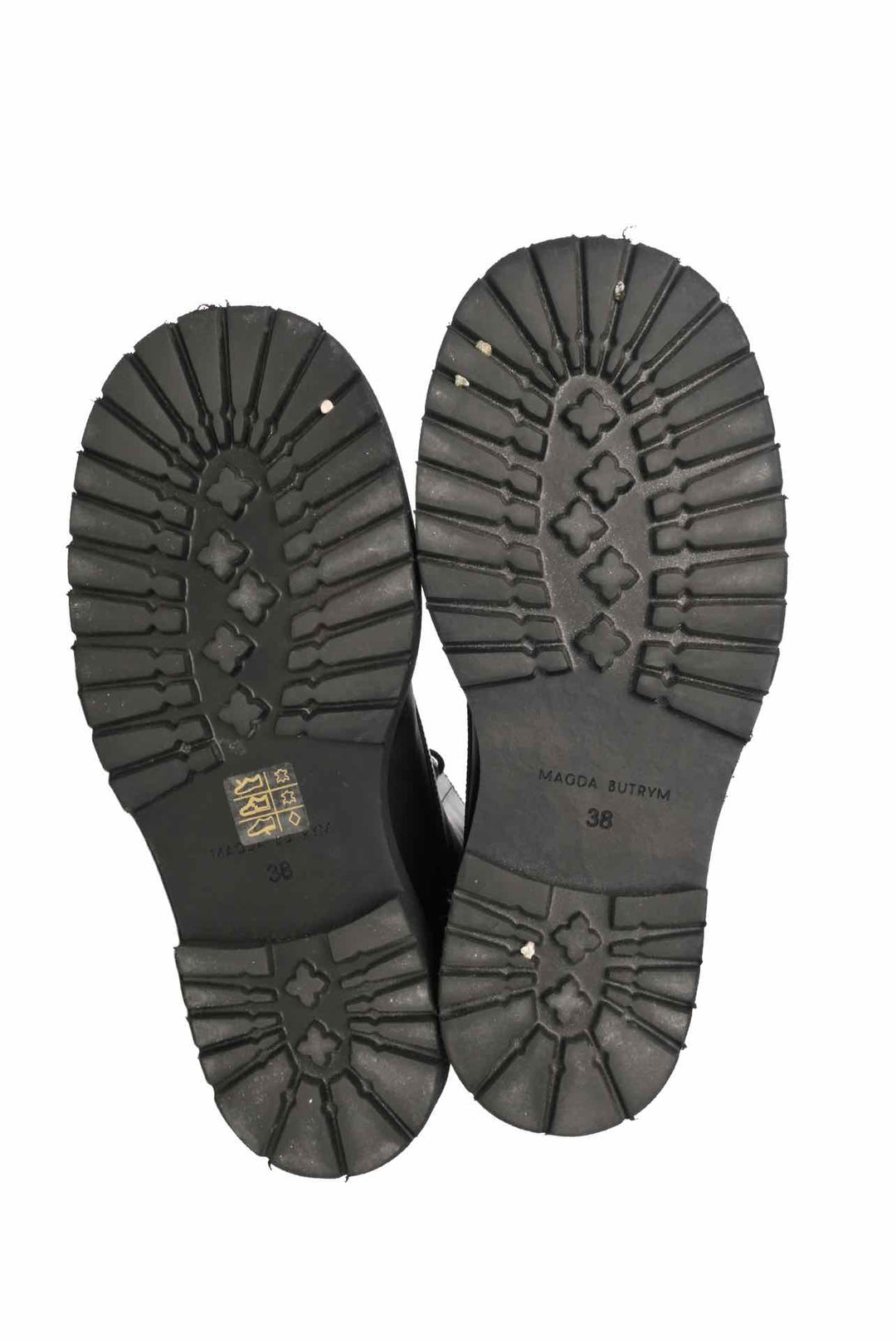 MAGDA BUTRYM Size 38 Tall Leather Combat Boots