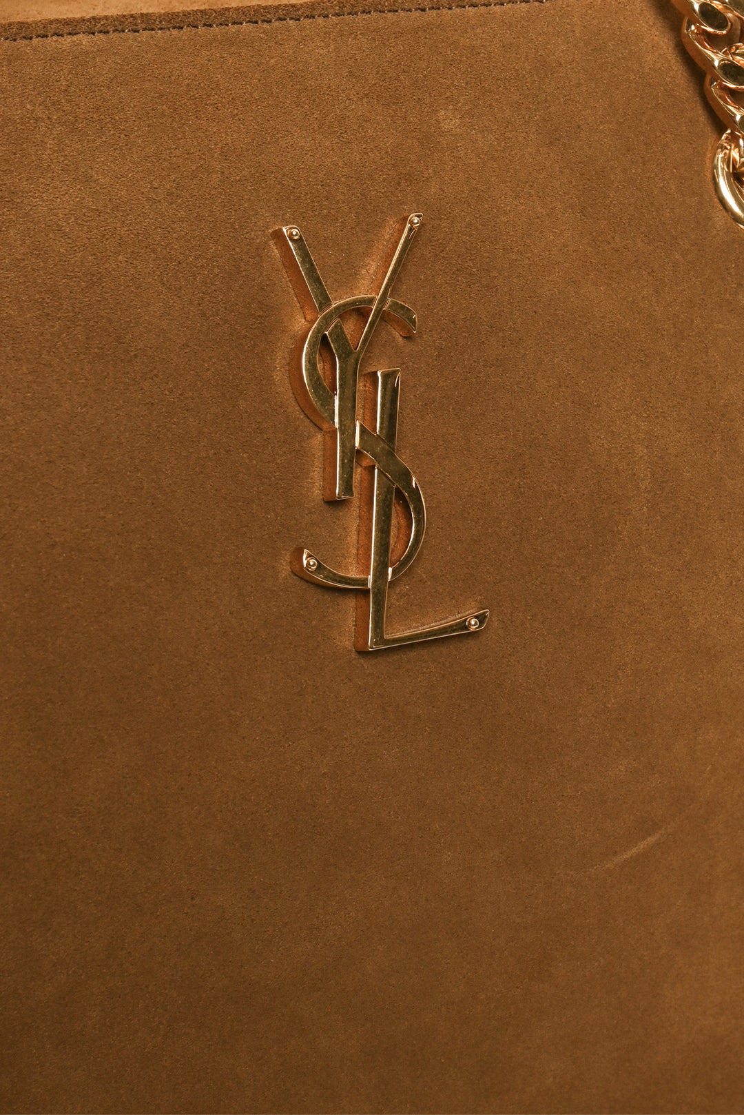 Saint Laurent 2016 Suede Monogram Fringe Large Shopping Tote