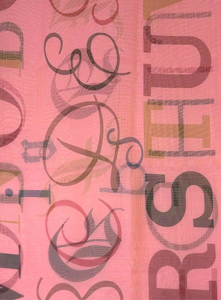 Hermes A.M. Cassandre Silk Alphabet Scarf