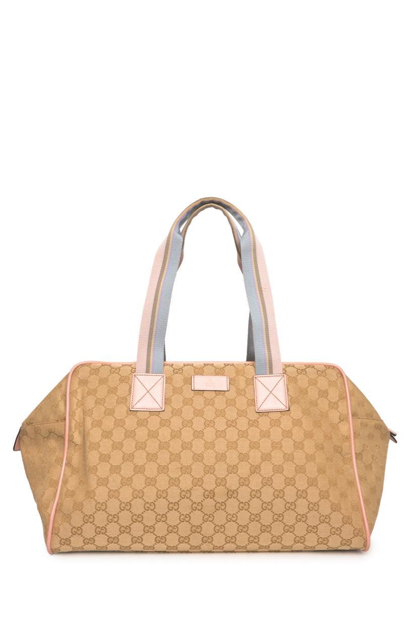 Gucci GG Monogram Web Medium Collapsable Carry On Duffle Bags