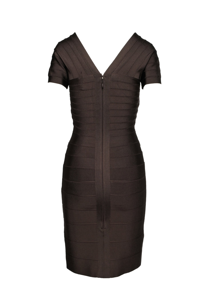 Herve Leger Size M Short Sleeve Bandage Dress