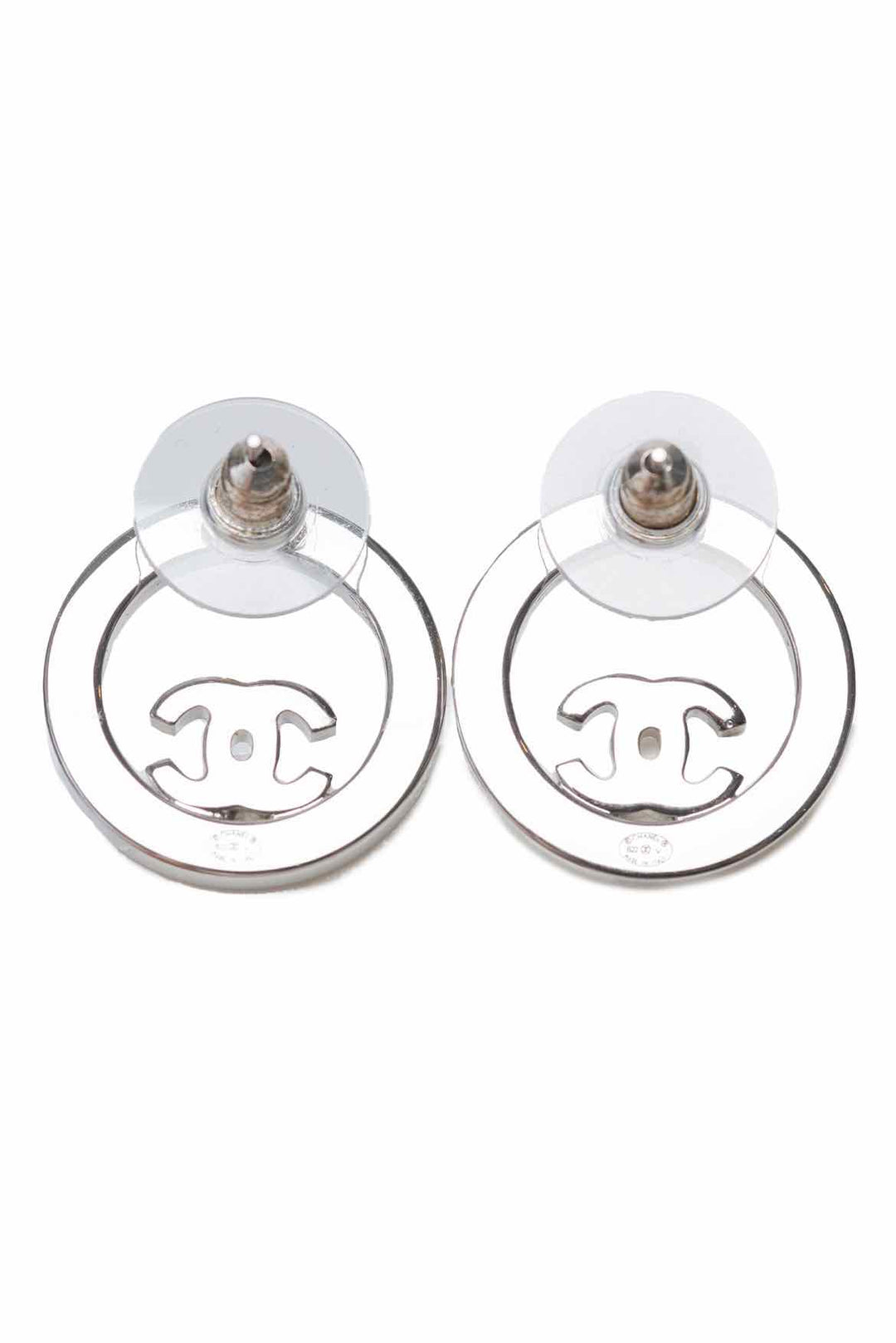 Chanel Circular CC Stud Earrings