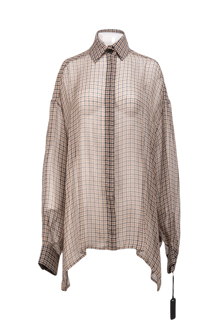 Vera Wang Size 2 Oversized Silk Blouse