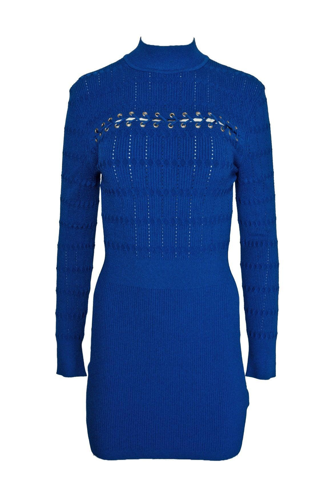 Balmain Size 38 Long Sleeve Knit Dress
