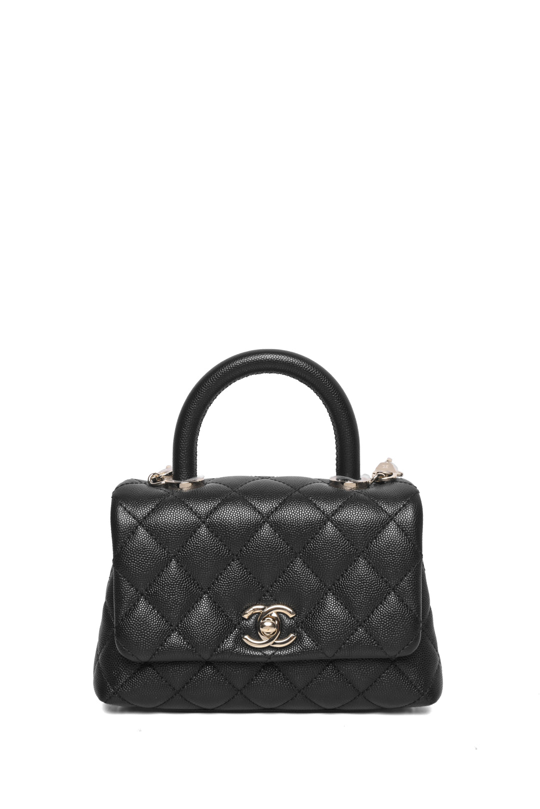 Chanel 2020 Mini Top Handle Flap Shoulder Bag