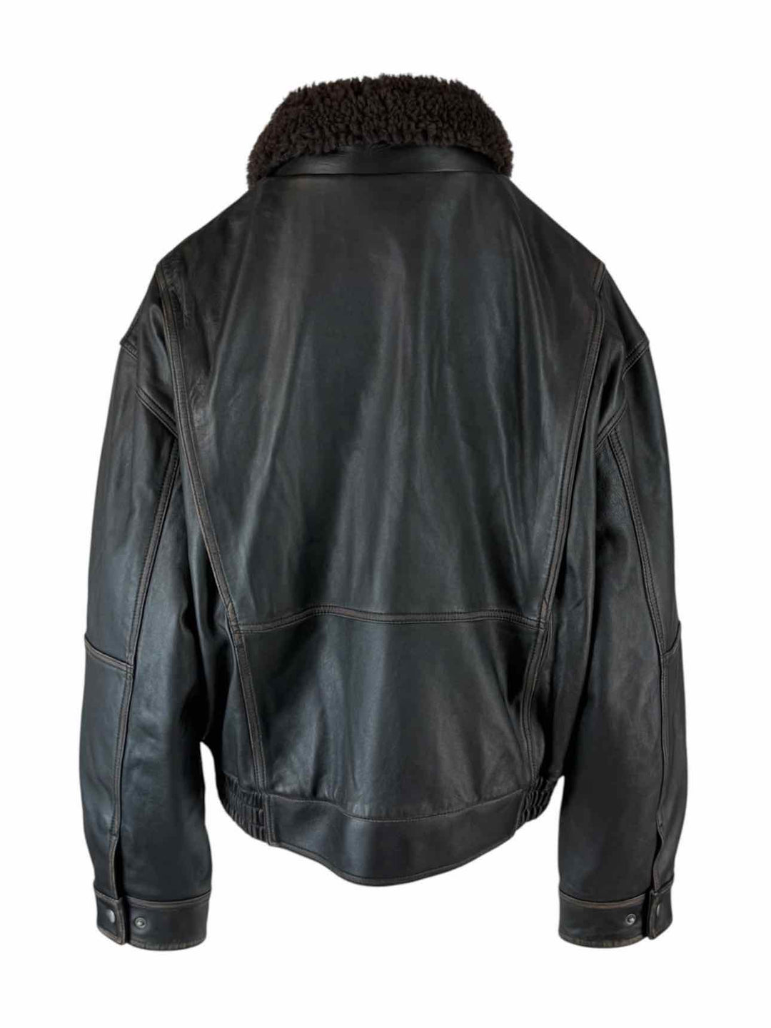 Aritzia Size L Leather Bomber Jacket