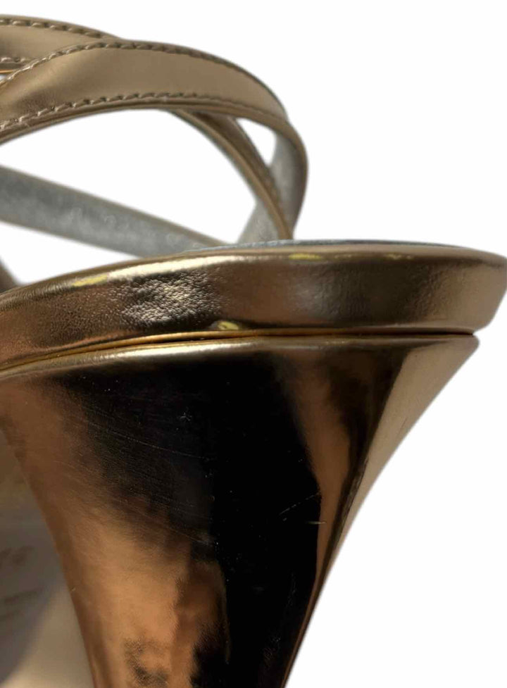 Isabel Marant Size 37 Metallic Bow Story Leather Sandals