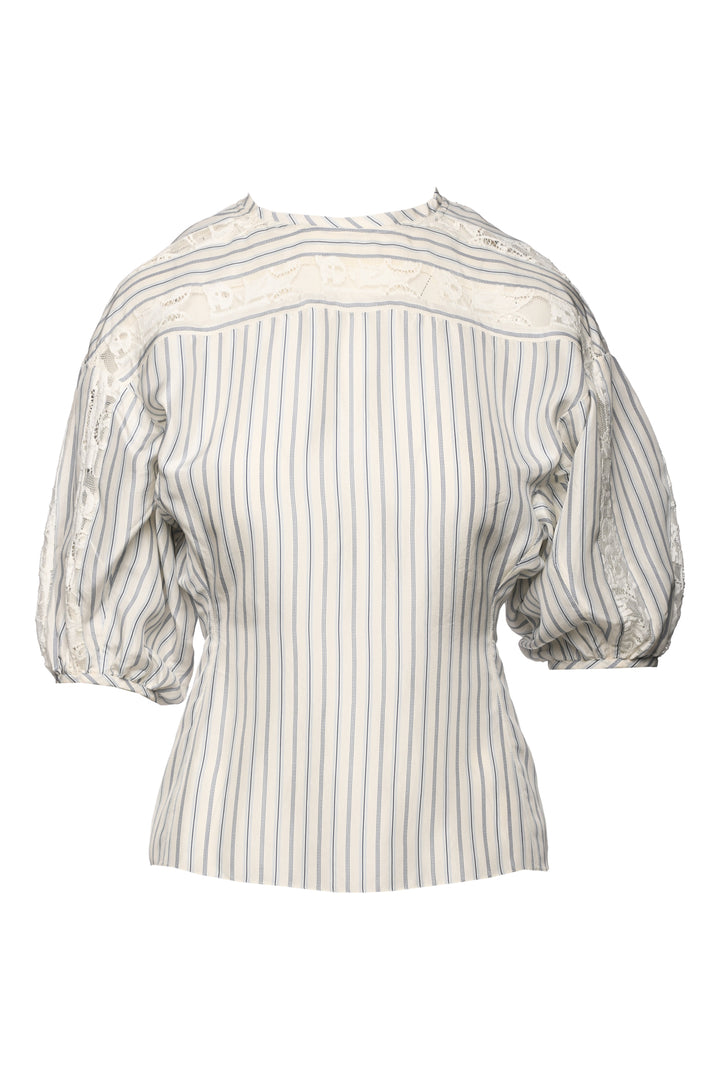 Chloe Size 2 Lace & Striped Silk Tops