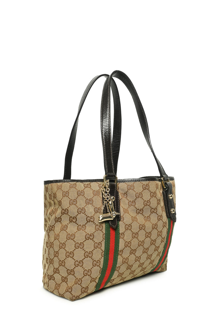 Gucci Vintage GG Web Small Jolicoeur Tote