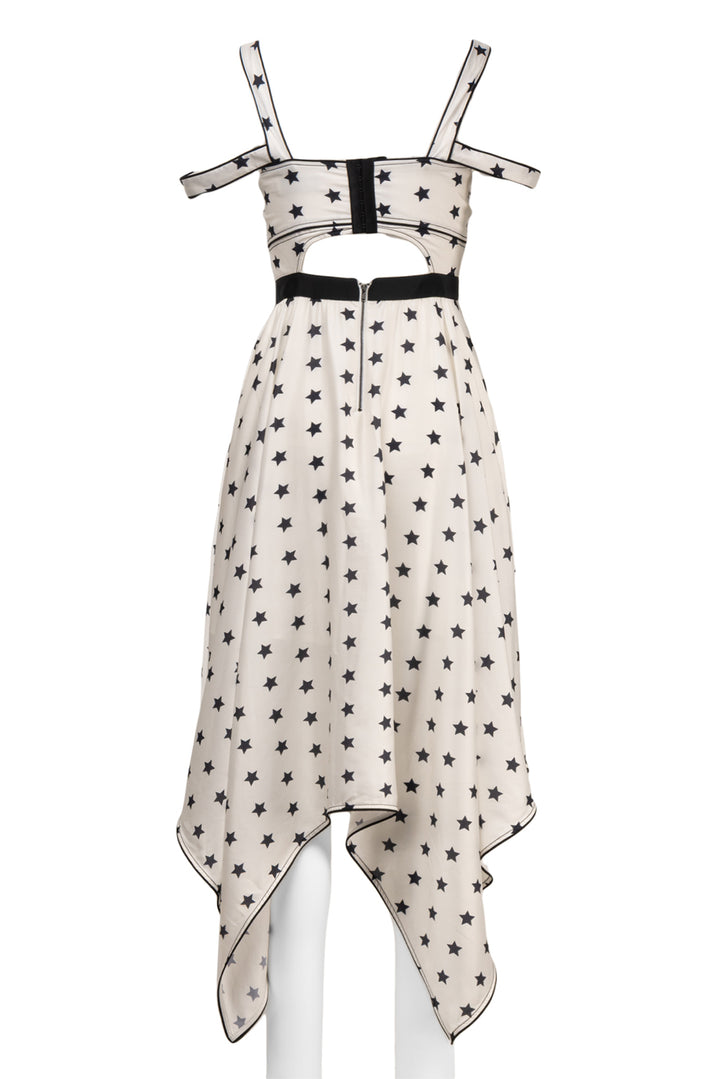 Self Portrait Size 4 Star Handkerchief Dress