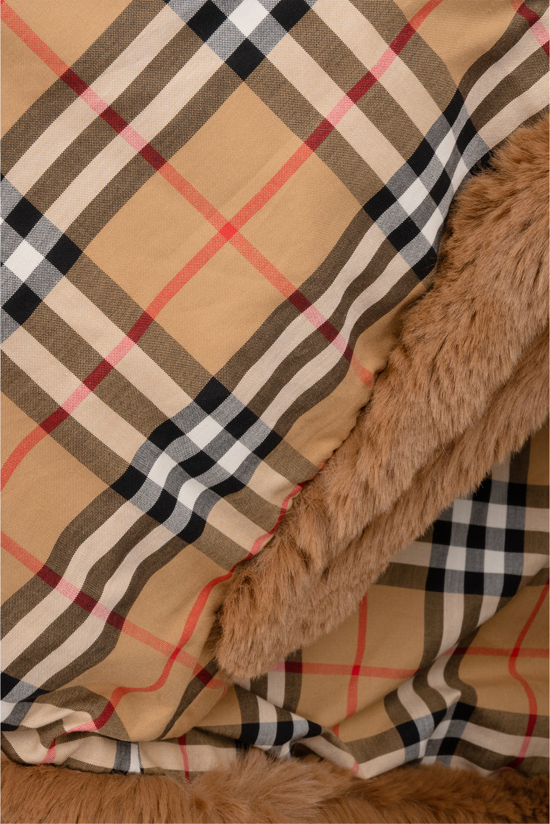 Burberry Size M/L Allford Faux Fur Cape