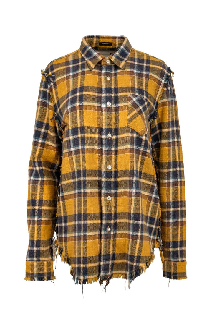 R13 Size XS Shredded Seam Shirt