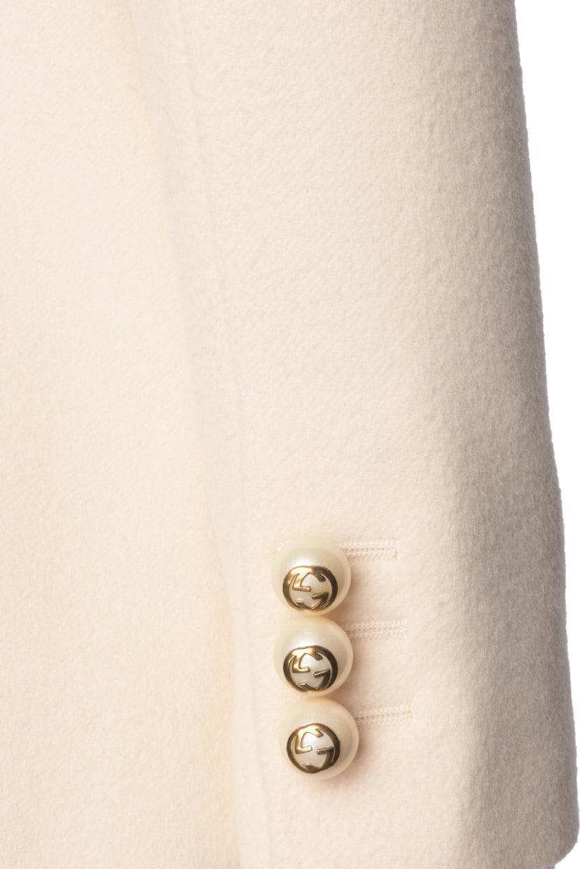 Gucci 2015 Size 38 GG Sphere Buttoned Coat