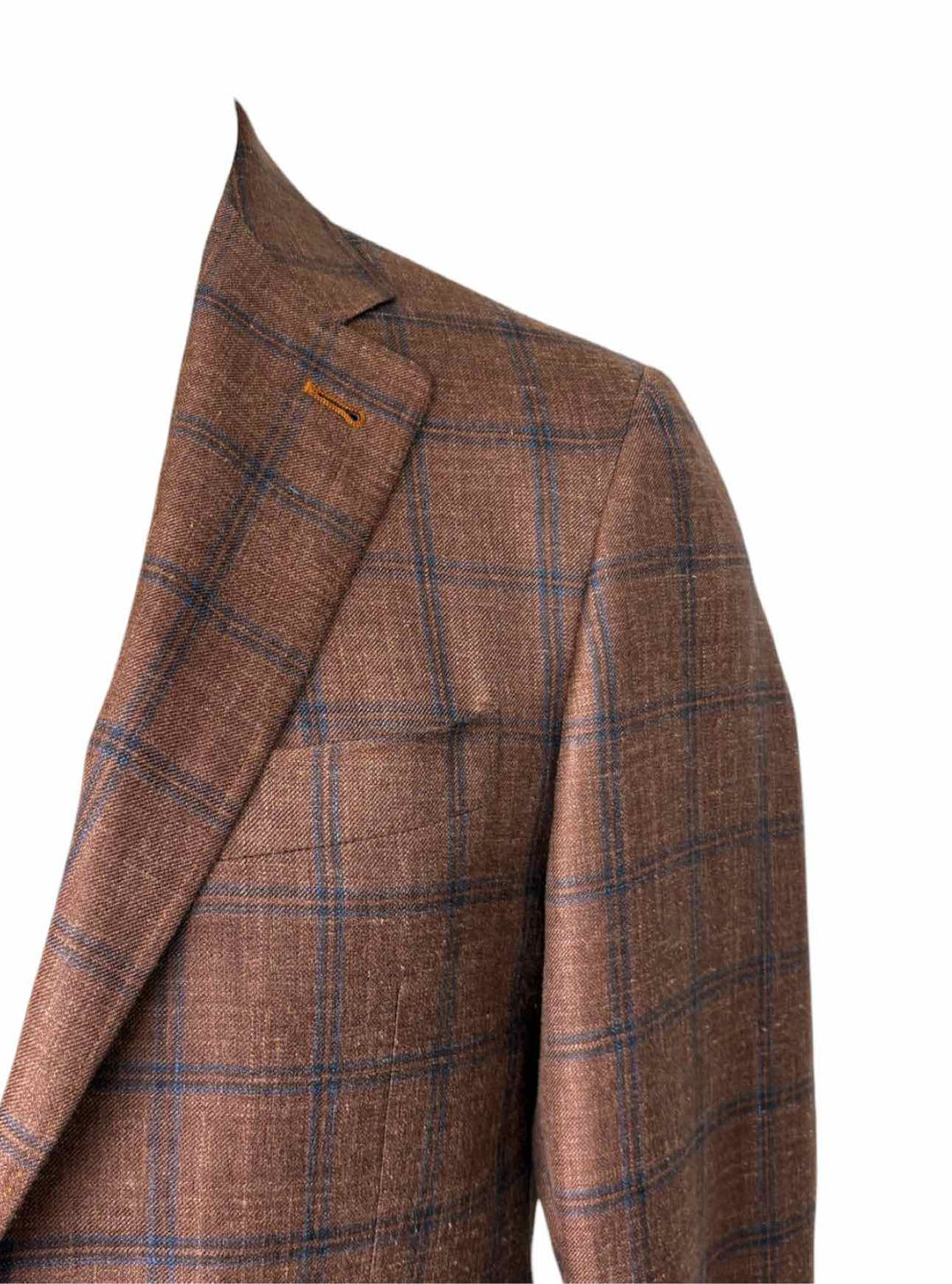 Canali Size 40 Men's Check Wool Blend Blazer