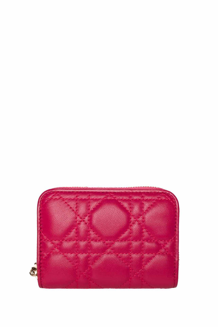Dior 2016 Limited Edition Lady Dior Cannage Quilted Card Holder