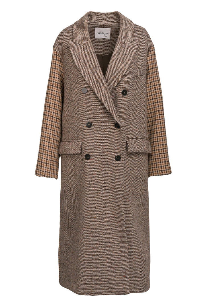 Ottod'Ame Size 8 Tweed Houndstooth Coat