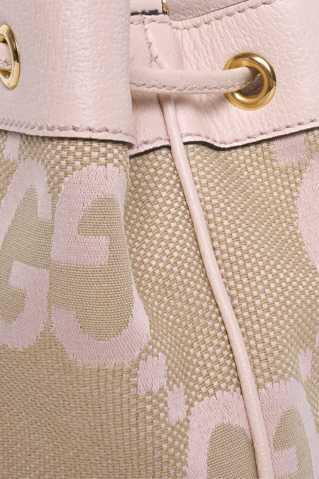 Gucci Leather & Canvas Jumbo GG Mini Ophidia Bucket Bag