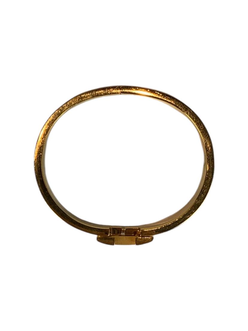 Hermes Clic H Enamel Bangle Bracelet