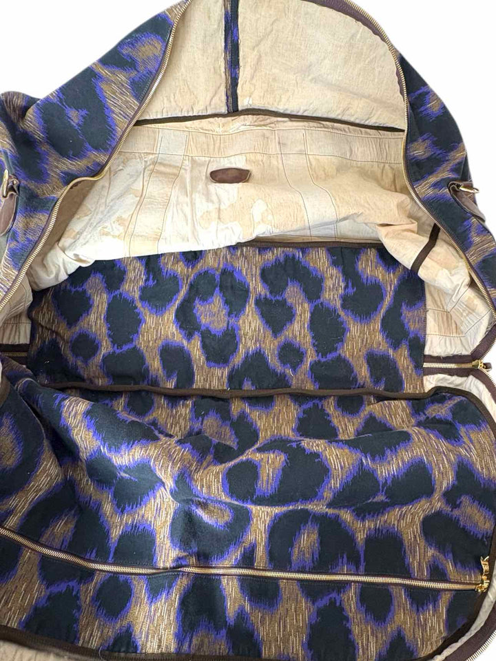 Vivienne Westwood Animal Print Canvas Large Duffle Bags