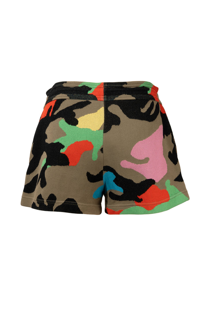 Valentino Size M Multi-colour Camo Mini Shorts