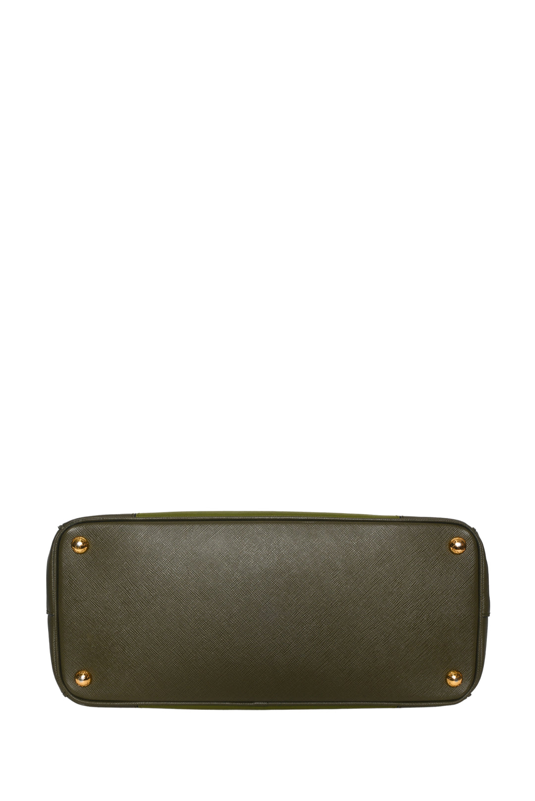 Prada Two Tone Double Zip Lux Saffiano Medium Tote