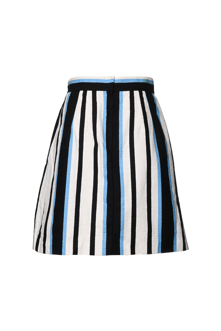 Dolce & Gabbana Size 44 Striped Knee Length Skirt
