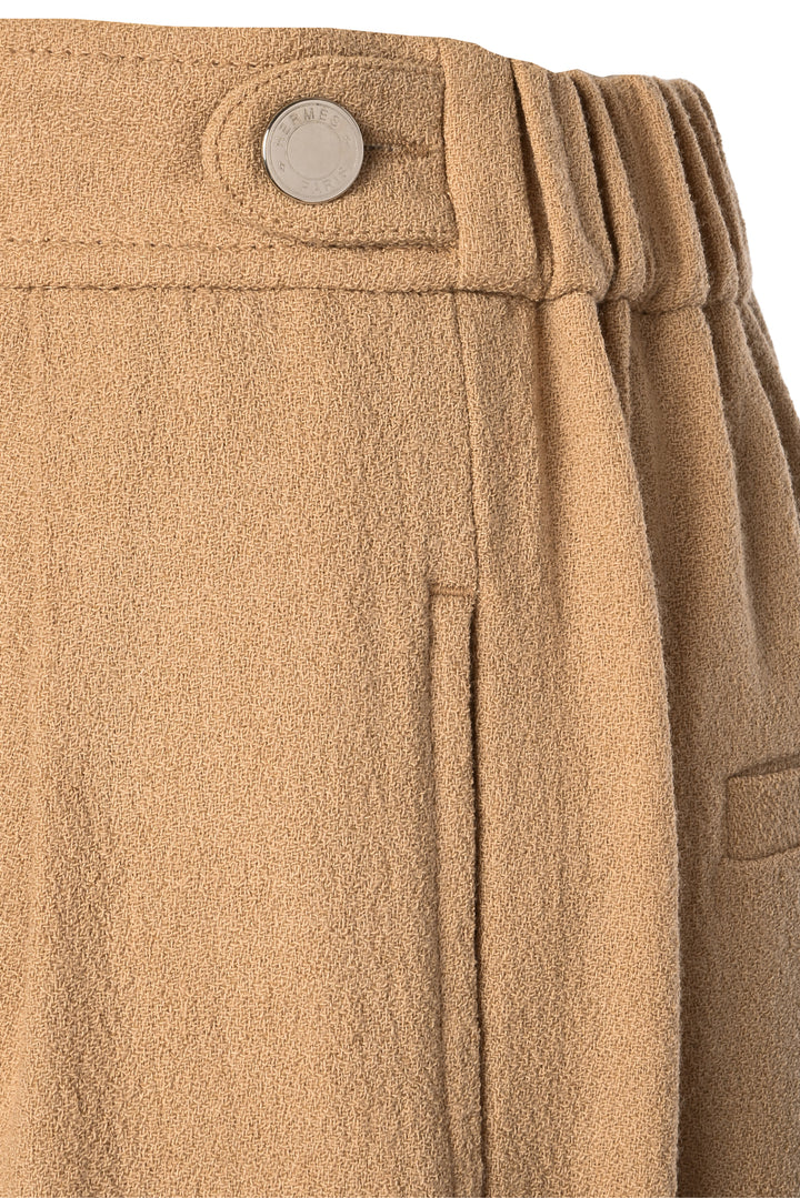 Hermes Size 34 Pleated Wool Pants