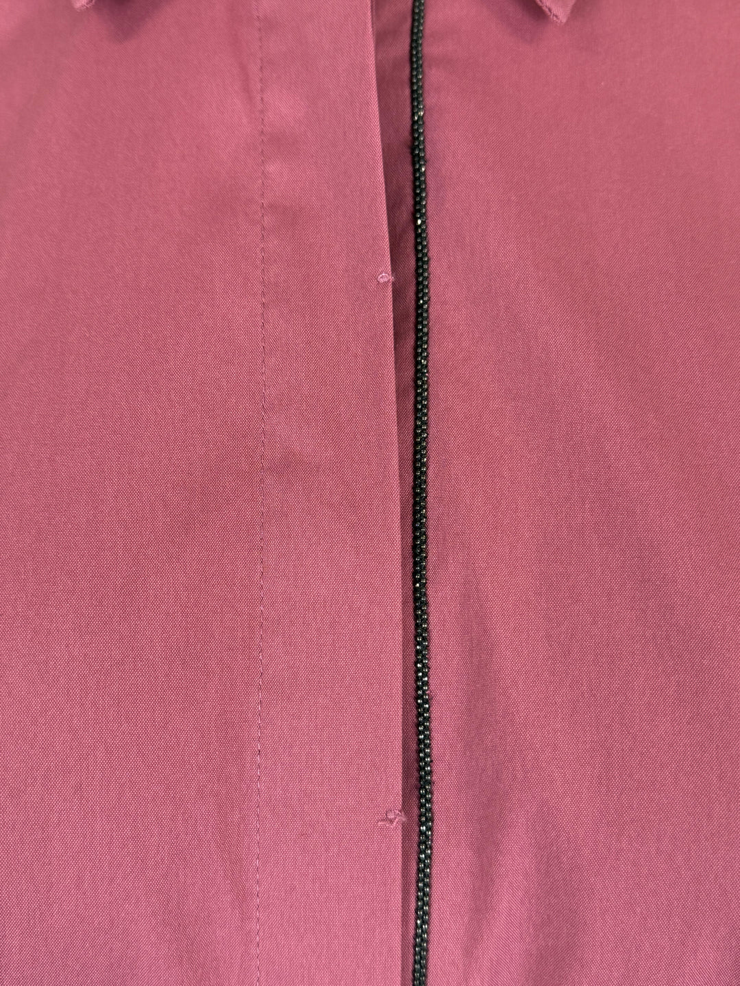 Brunello Cucinelli Size XL Monili-Trim Poplin Shirt