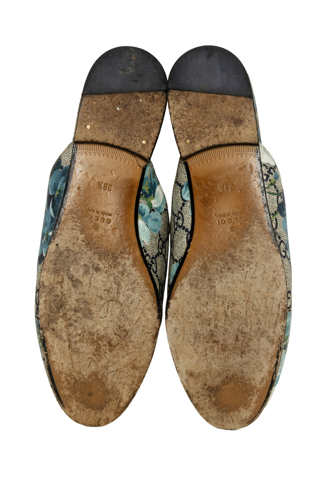 Gucci Size 38.5 Princetown GG Blooms Loafer