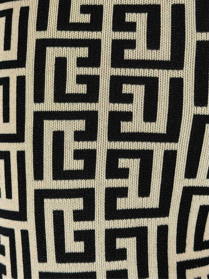 Balmain Size 34 Monogram Knitted Leggings