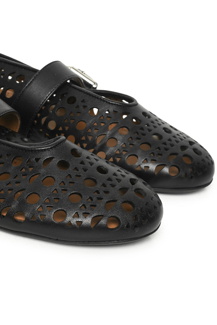 Alaia Size 36 Vienne Leather Ballet Flats