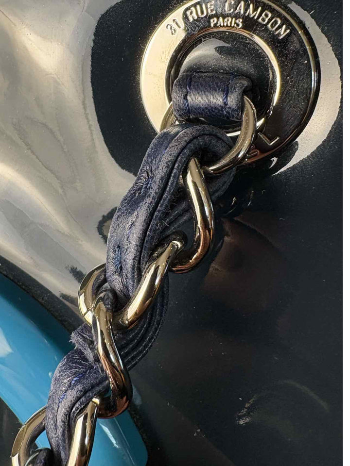 Chanel Patent Leather Logo Lipstick Purse