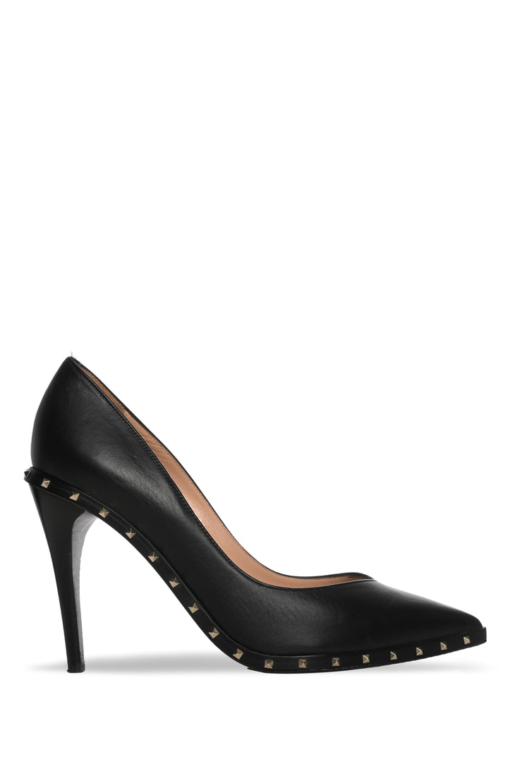 Valentino Size 37.5 Leather Rockstud Soul Pumps