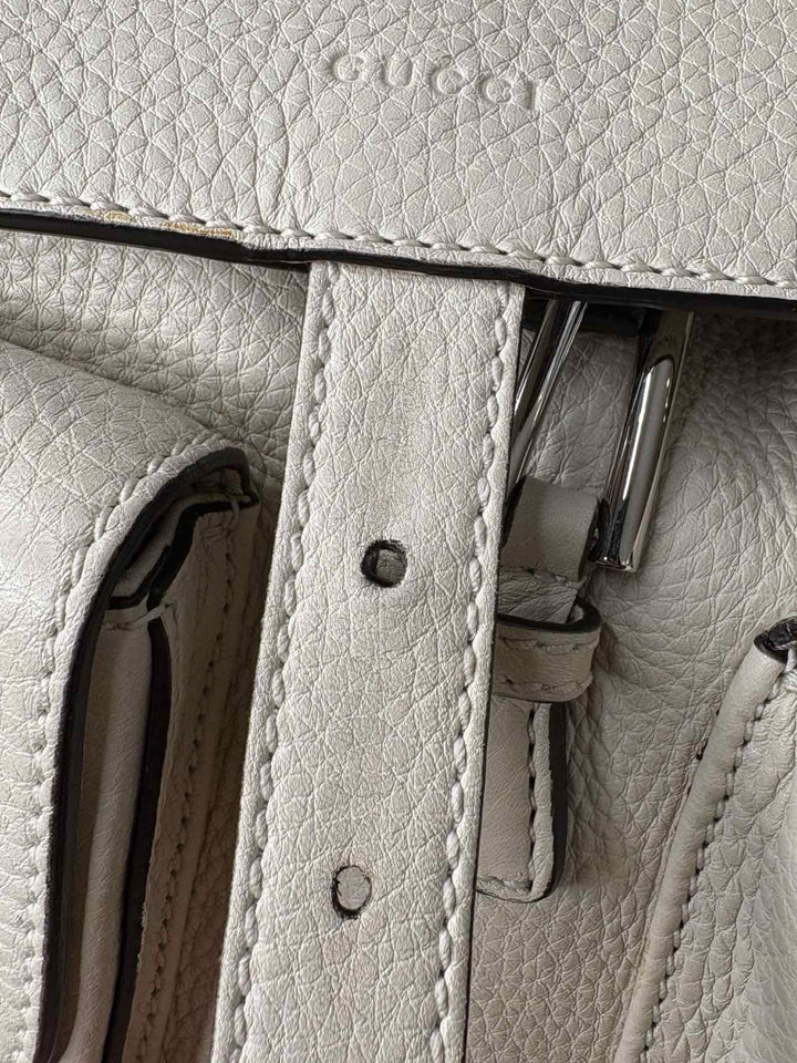 Gucci Bamboo Trim Leather  BackPack