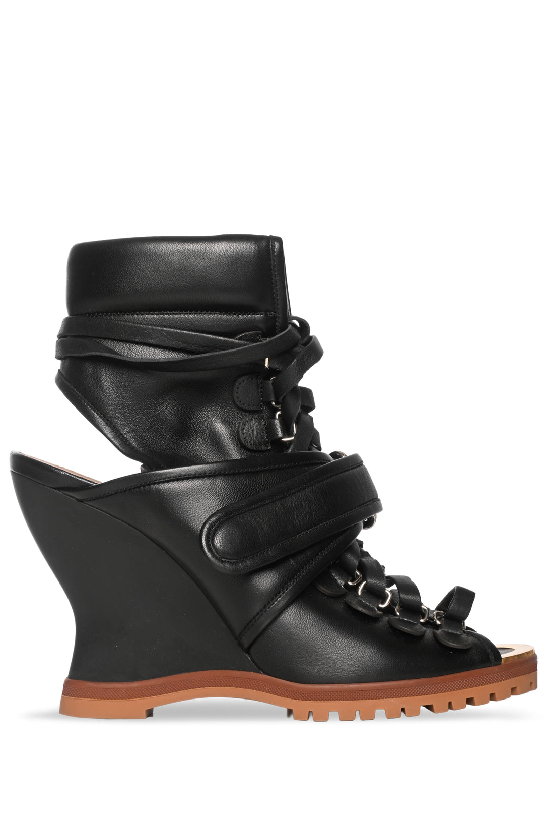 Chloe Size 38.5 River Open Toe Wedges