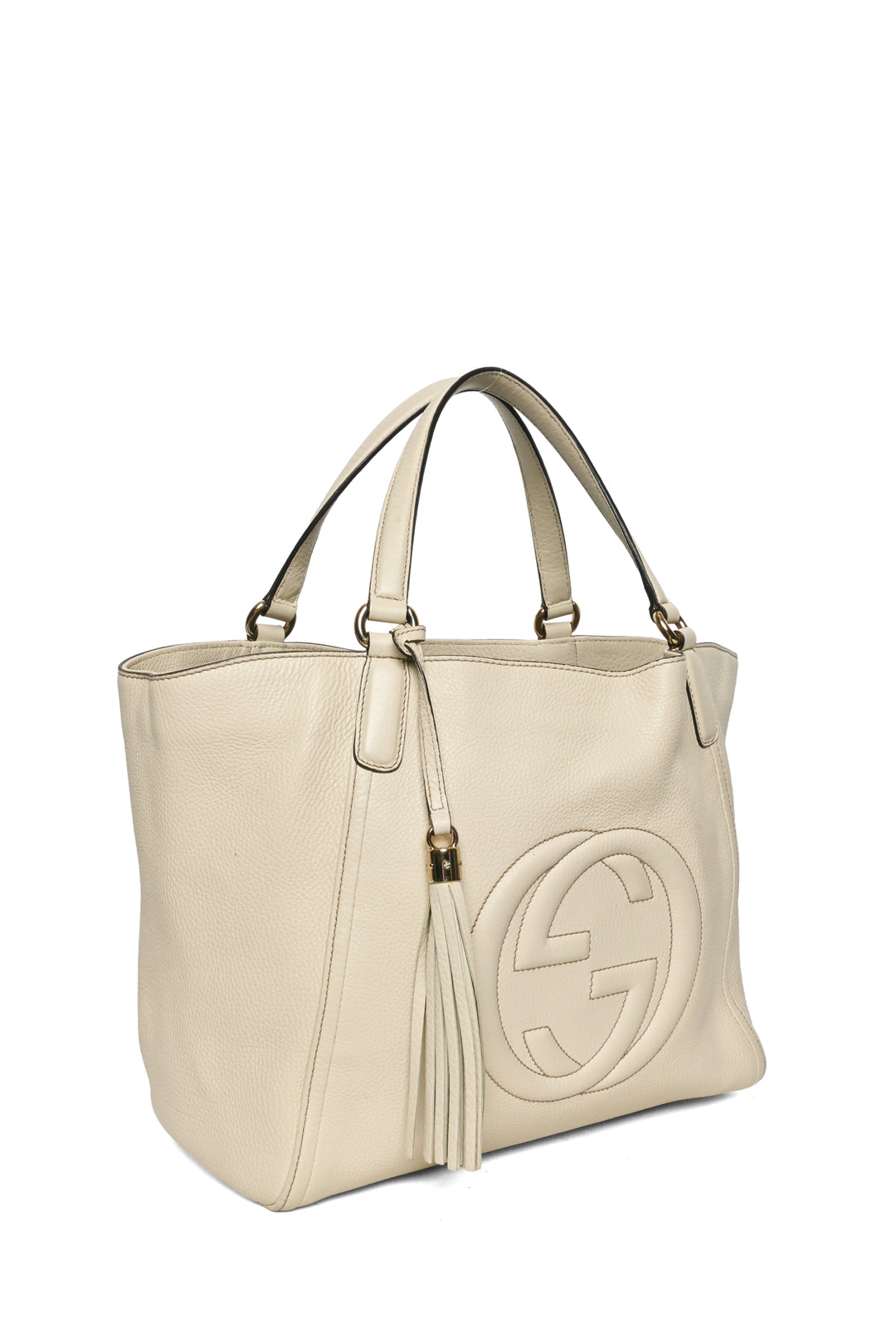 Gucci Pebbled Calfskin Soho Top Handle Tote