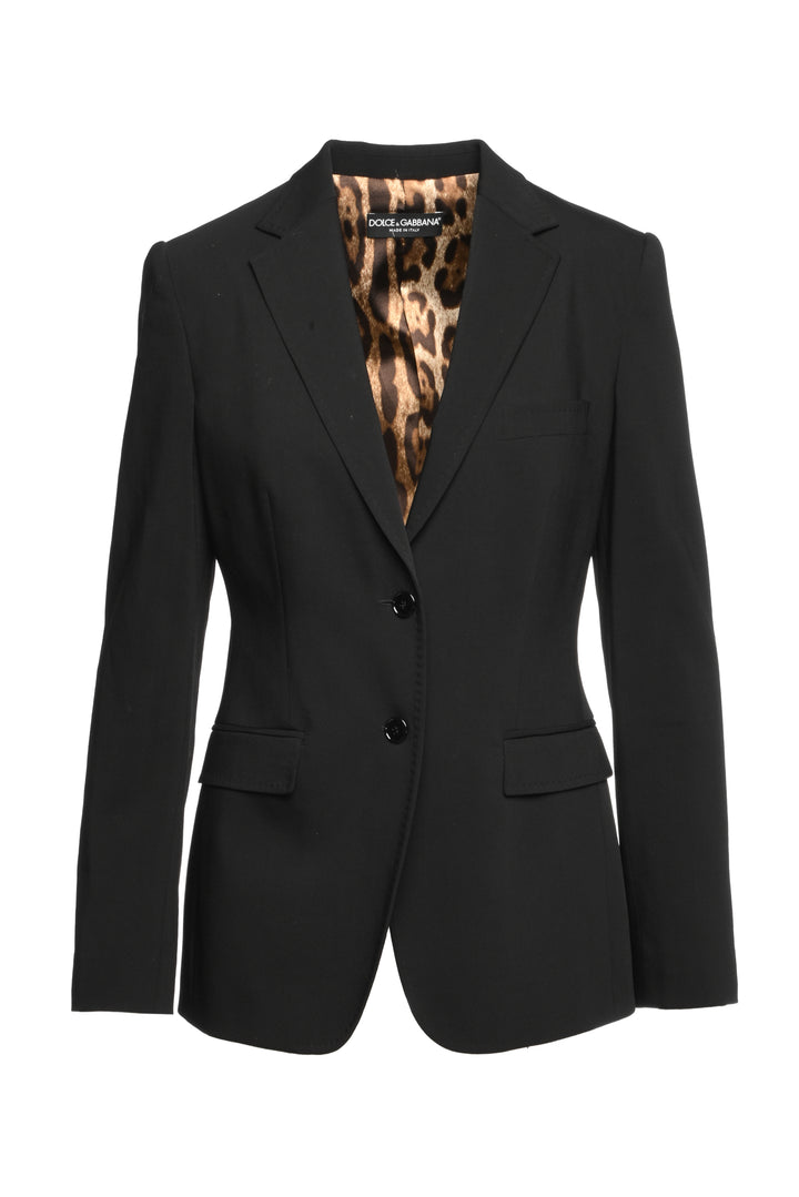 Dolce & Gabbana Size 44 Wool Single Breasted Blazer