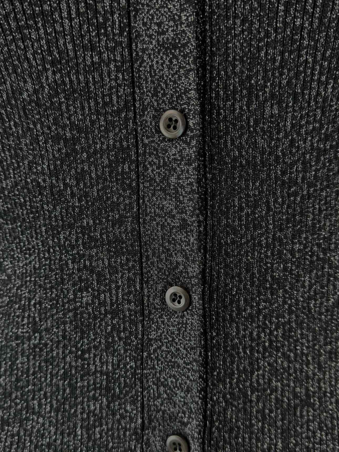 Prada Size 42 2019 Wool & Silk Ribbed Sparkle Cardigan