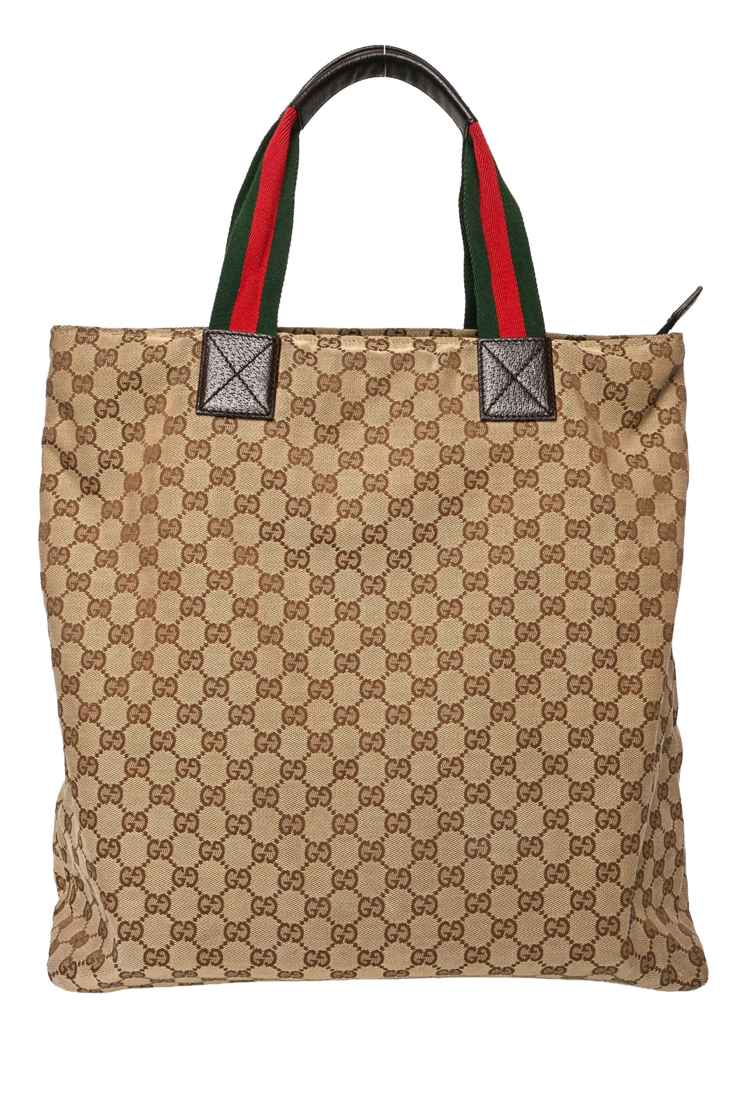 Gucci Vintage GG Monogram Large Web Handle Tote