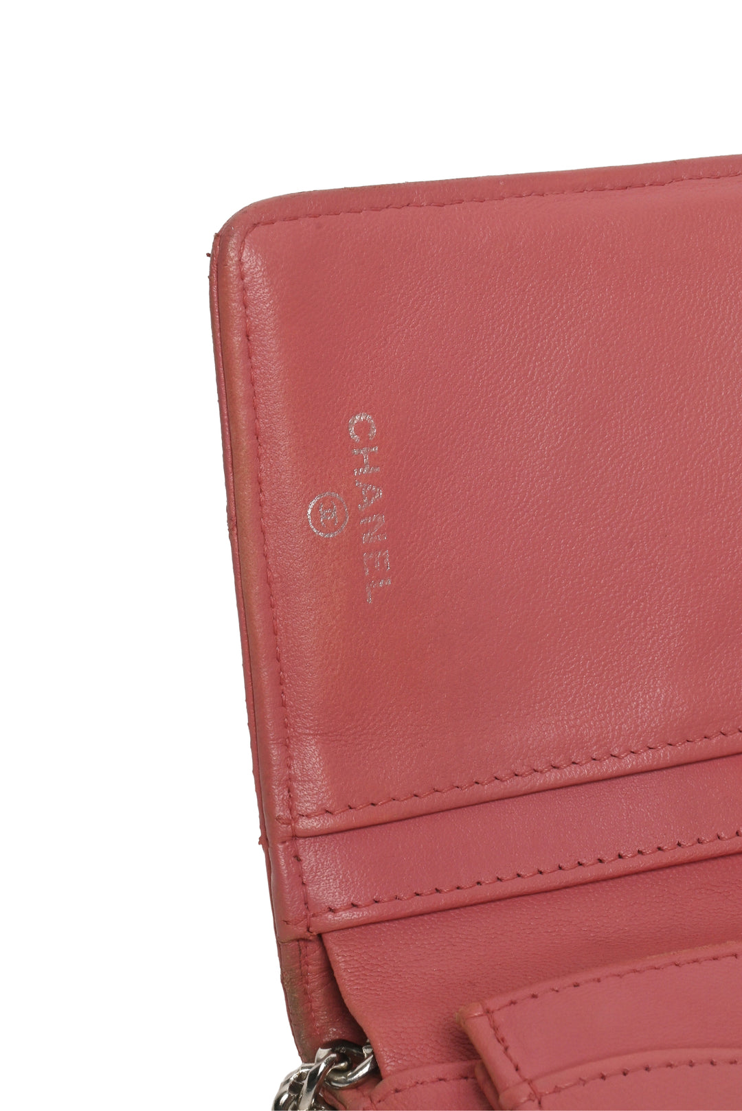 Chanel 2008-2009 Quilted Lambskin Long Flap Chain Wallet