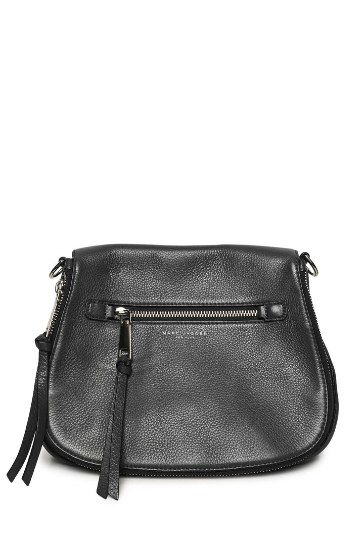 Marc Jacobs Pebbled Leather Recruit Nomad Saddle Crossbody Bag