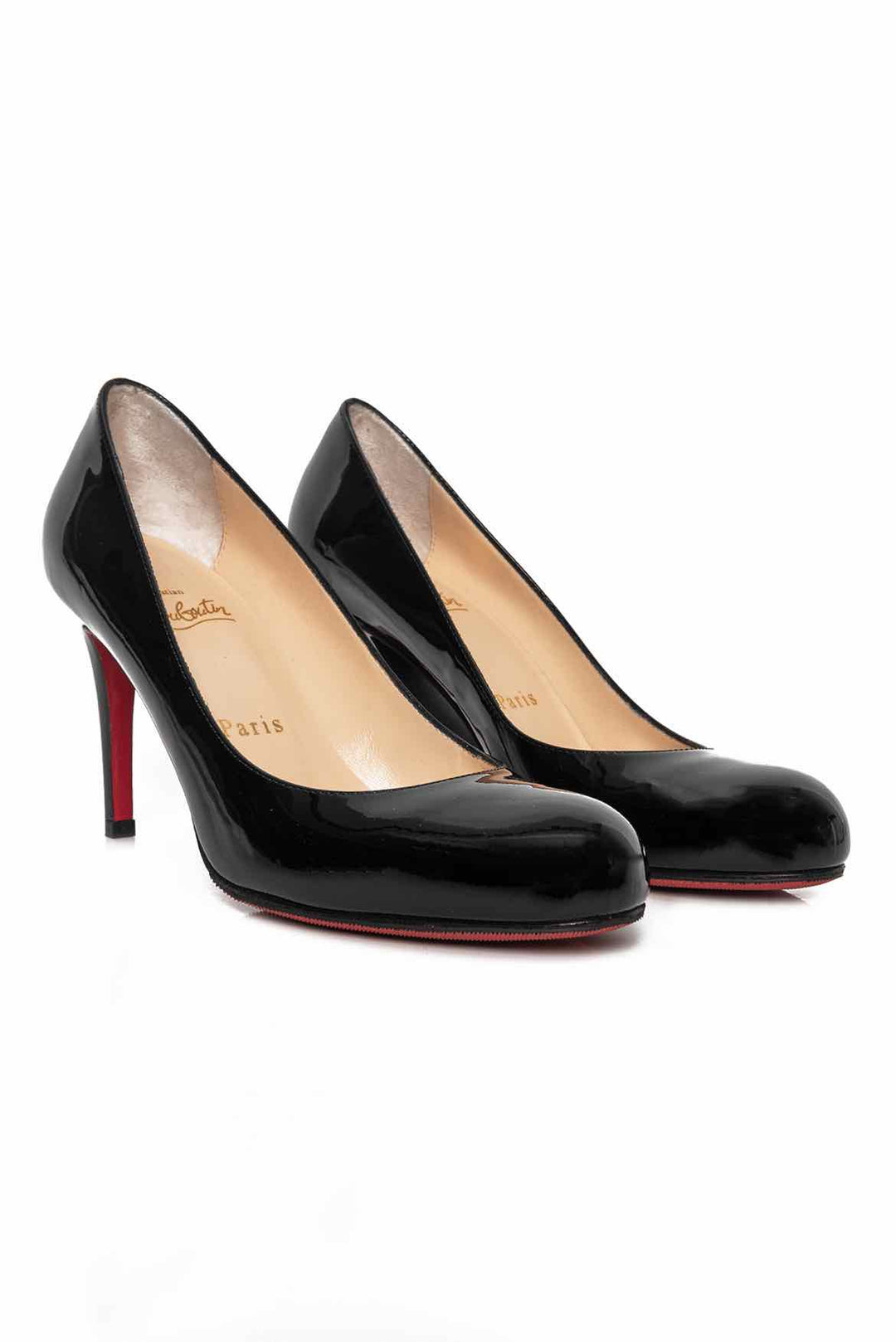 Christian Louboutin Size 35.5 Simple Pump 80 Patent Leather Pumps