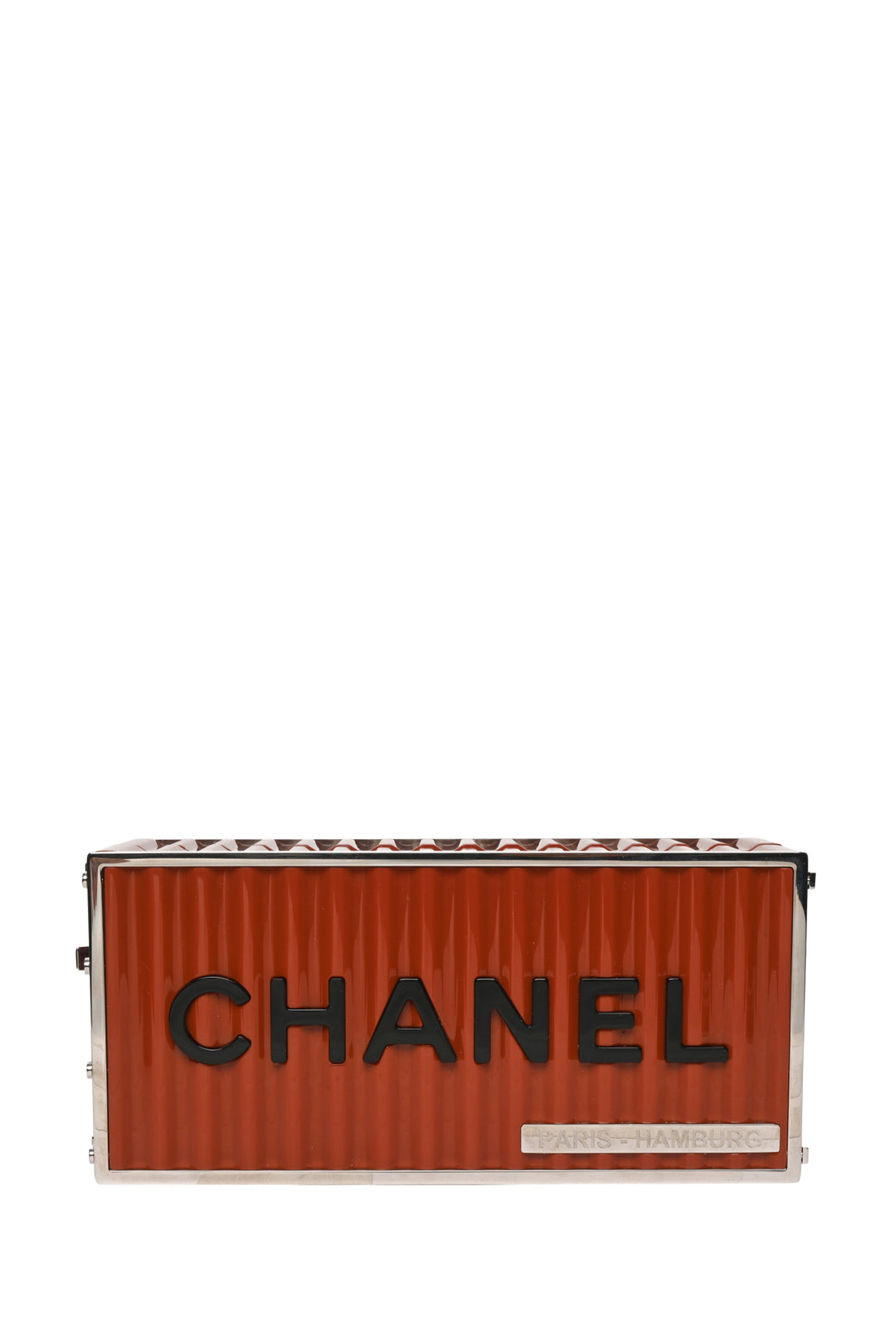 Chanel 2018 Lucite Paris-Hamburg Shipping Container Minaudiere Clutch