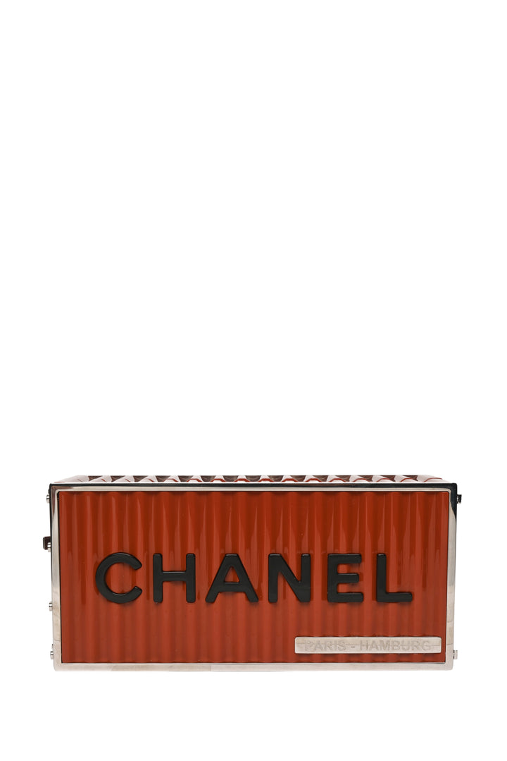 Chanel 2018 Lucite Paris-Hamburg Shipping Container Minaudiere Clutch