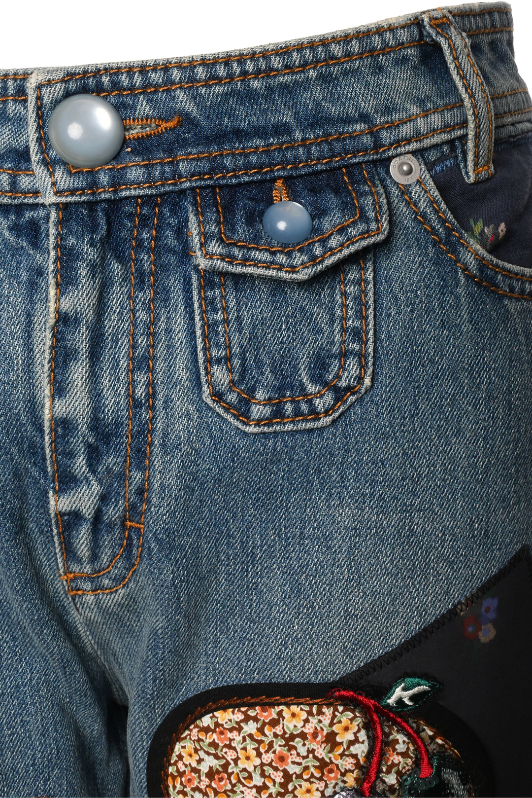 Coach Size 2 Patched Jeans