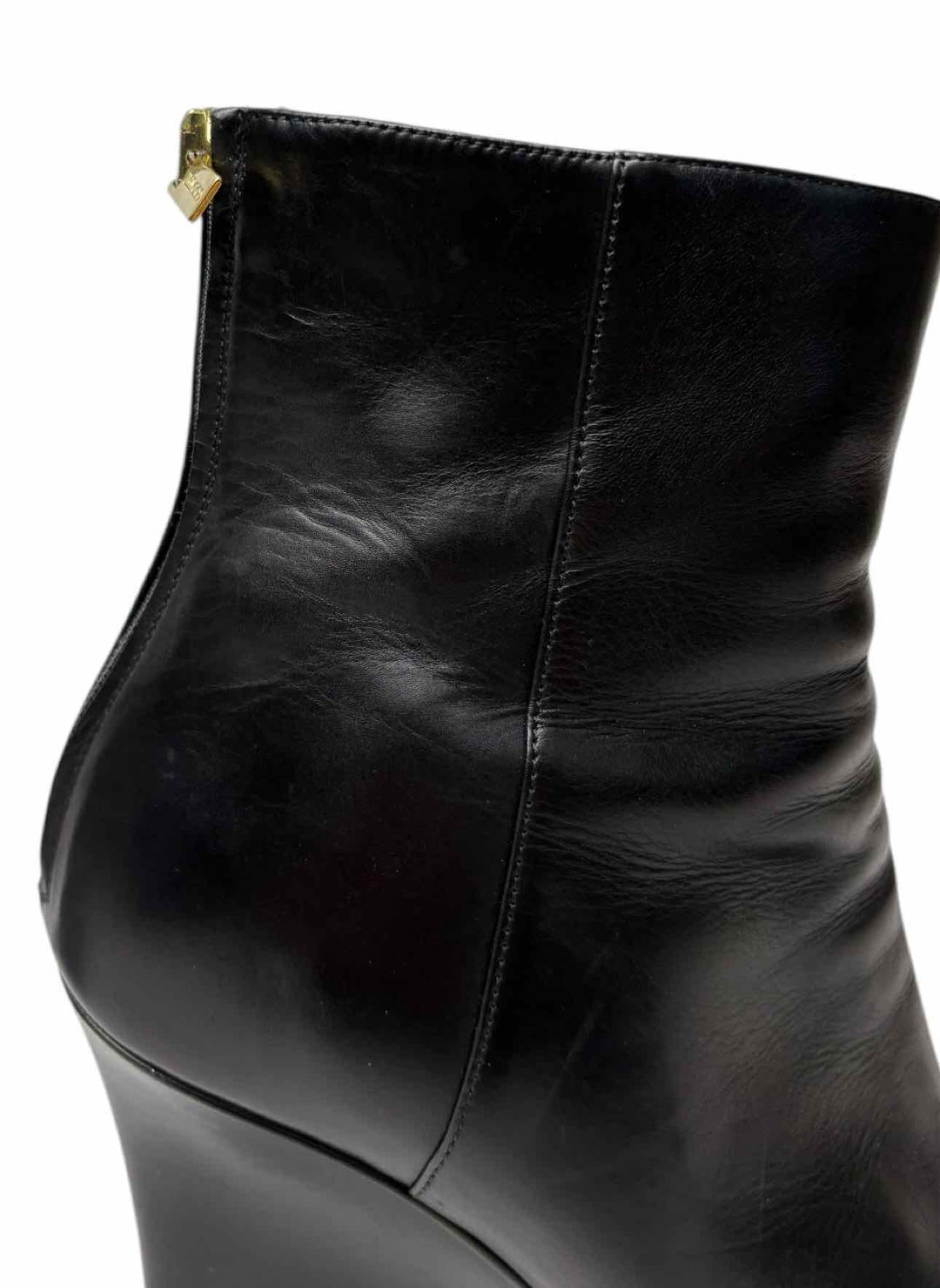 Jimmy Choo Size 38.5 Leather Wedge Ankle Boots