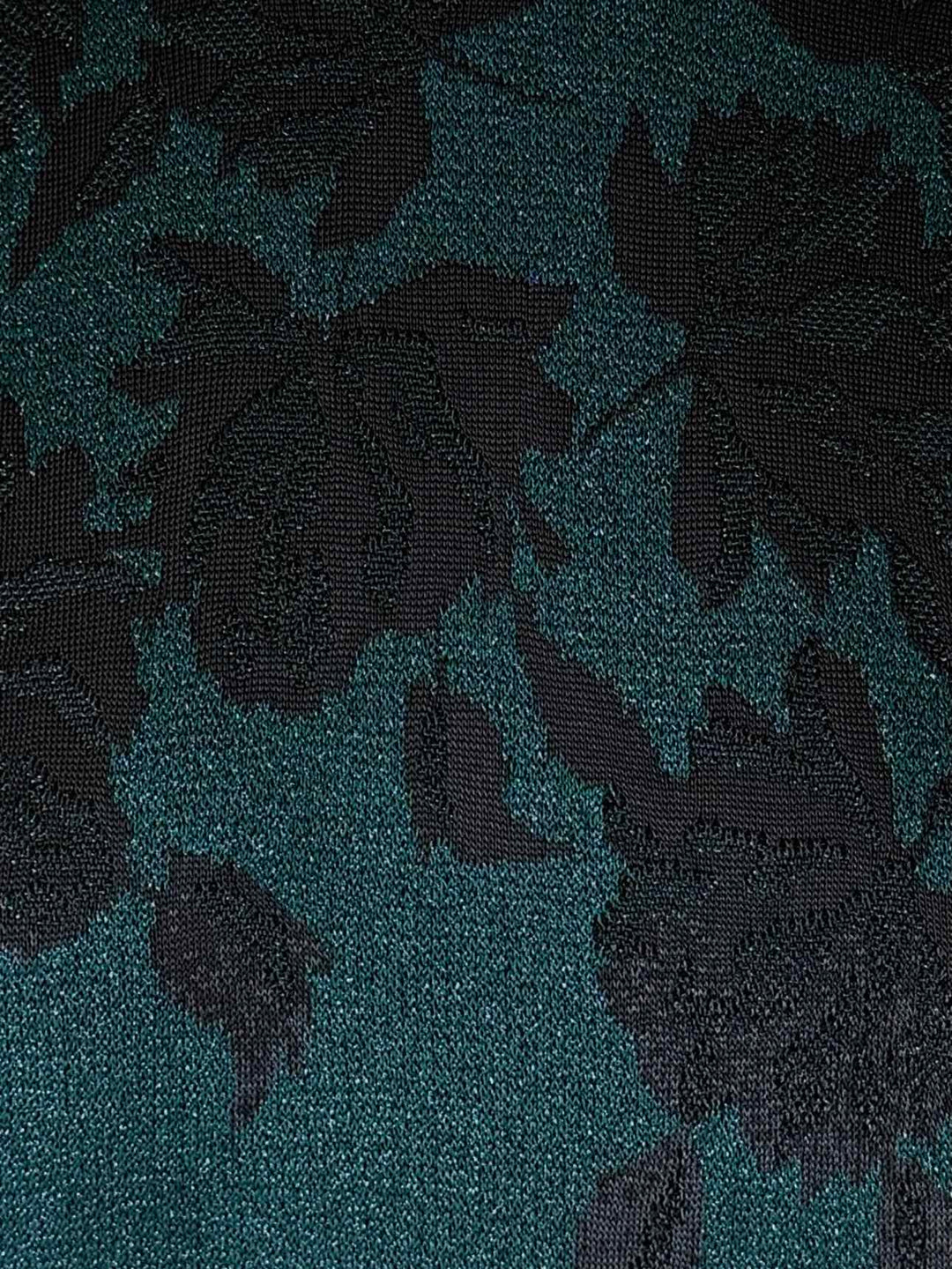 St. John Size 6 Floral Sparkle Knit Midi Dress
